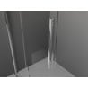 Mexen Velar sprchová stena posuvná Walk-in 110 x 200 cm, mliečne sklo 8 mm, chróm - 871-110-000-33-01