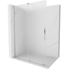 Mexen Velar posuvná sprchová stena Walk-in 140 x 200 cm, matné sklo 8 mm, chróm - 871-140-000-33-01