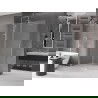 Mexen Velar sprchová stena posuvná Walk-in 140 x 200 cm, mrazené sklo 8 mm, chróm - 871-140-000-33-01