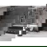 Mexen Velar sprchový panel rozkladací Walk-in 70 x 200 cm, grafit 8 mm, chróm - 871-070-000-43-01