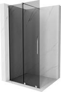 Mexen Velar sprchová stena posuvná Walk-in 100 x 200 cm, grafit 8 mm, chróm - 871-100-000-43-01