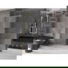 Mexen Velar sprchová stena posuvná Walk-in 150 x 200 cm, mrazené sklo 8 mm, zlato brúsené - 871-150-000-33-55