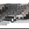 Mexen Velar sprchová stena posuvná Walk-in 100 x 200 cm, grafit 8 mm, biela - 871-100-000-43-20