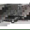 Mexen Velar posuvná sprchová priečka Walk-in 80 x 200 cm, grafit 8 mm, zlatá - 871-080-000-43-50