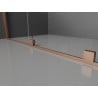Mexen Velar sprchová zástena posuvná Walk-in 80 x 200 cm, mliečne sklo 8 mm, kartáčovaná mosadz - 871-080-000-33-65