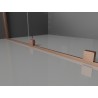 Mexen Velar výsuvná sprchová stena Walk-in 110 x 200 cm, mráz 8 mm, kartáčovaná meď - 871-110-000-33-65