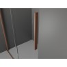 Mexen Velar výsuvná sprchová stena Walk-in 110 x 200 cm, mráz 8 mm, kartáčovaná meď - 871-110-000-33-65