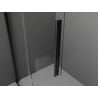 Mexen Velar posuvná sprchová stena Walk-in 120 x 200 cm, mrazené sklo 8 mm, čierna - 871-120-000-33-70