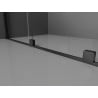 Mexen Velar posuvná sprchová stena Walk-in 120 x 200 cm, mrazené sklo 8 mm, čierna - 871-120-000-33-70