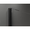 Mexen Velar sprchová stena rozťahovacia Walk-in 130 x 200 cm, mliečna 8 mm, čierna - 871-130-000-33-70