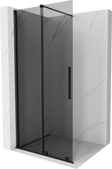 Mexen Velar posuvná sprchová stena Walk-in 70 x 200 cm, grafit 8 mm, čierna - 871-070-000-43-70