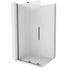 Mexen Velar posuvná sprchová stena Walk-in 90 x 200 cm, námraza 8 mm, zbraňová šedá kartáčovaná - 871-090-000-33-66