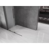 Mexen Velar posuvná sprchová stena Walk-in 90 x 200 cm, námraza 8 mm, zbraňová šedá kartáčovaná - 871-090-000-33-66
