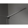 Mexen Velar sprchová priečka posuvná Walk-in 90 x 200 cm, pieskované 8 mm, gun gray brúsený - 871-090-000-33-66