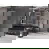 Mexen Velar sprchová stena posuvná Walk-in 150 x 200 cm, matné sklo 8 mm, brúsený gun gray - 871-150-000-33-66