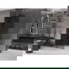 Mexen Velar sprchová stena posuvná Walk-in 100 x 200 cm, grafit 8 mm, gun gray brúsený - 871-100-000-43-66