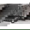 Mexen Velar sprchová stena posuvná Walk-in 100 x 200 cm, grafit 8 mm, gun gray brúsený - 871-100-000-43-66