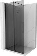 Mexen Velar sprchová stena posuvná Walk-in 100 x 200 cm, grafit 8 mm, gun gray brúsený - 871-100-000-43-66