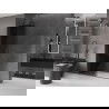 Mexen Velar posuvná sprchová stena Walk-in 150 x 200 cm, grafit 8 mm, brúsený gun gray - 871-150-000-43-66