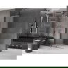 Mexen Velar sprchový panel roztažitelný Walk-in 85 x 200 cm, mražené sklo 8 mm, gun metal - 871-085-000-33-95
