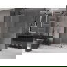 Mexen Velar sprchový panel roztažitelný Walk-in 85 x 200 cm, mražené sklo 8 mm, gun metal - 871-085-000-33-95