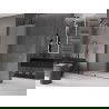Mexen Velar sprchová stena posuvná Walk-in 140 x 200 cm, matné sklo 8 mm, gun metal - 871-140-000-33-95