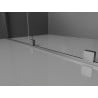 Mexen Velar sprchová stena posuvná Walk-in 130 x 200 cm, mrazené sklo 8 mm, gun metal - 871-130-000-33-95