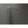 Mexen Velar sprchová stena posuvná Walk-in 130 x 200 cm, mrazené sklo 8 mm, gun metal - 871-130-000-33-95