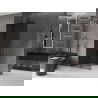 Mexen Velar sprchová stena posuvná Walk-in 90 x 200 cm, grafit 8 mm, gun metal - 871-090-000-43-95