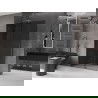 Mexen Velar sprchová stena sklopná Walk-in 150 x 200 cm, grafit 8 mm, gun metal - 871-150-000-43-95
