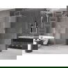 Mexen Velar sprchová stena posuvná Walk-in 150 x 200 cm, matné sklo 8 mm, brúsený nikel - 871-150-000-33-97