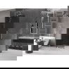 Mexen Velar sklenená oddeliteľná priečka Walk-in 70 x 200 cm, grafit 8 mm, kartáčovaný nikel - 871-070-000-43-97