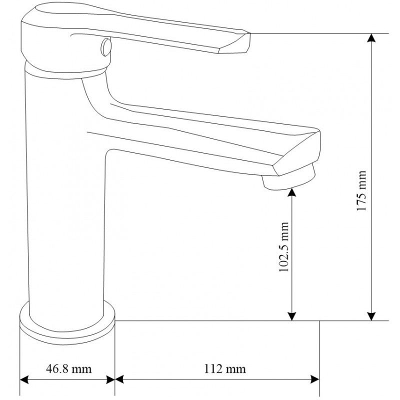Mexen Sabre DF05 sprchový set, chróm - 72104DF05-00