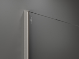 Mexen lišta pri stene na sprchovú stenu, kartáčovaný nikel - 800-00-97