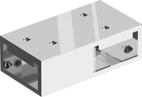 Mexen T-spojka pre nástenné konzoly, chróm - 800-09-01