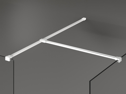 Mexen, spojka T pre nástenné podpery, biela - 800-09-20