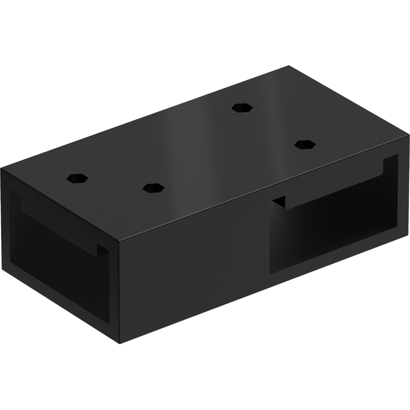 Mexen T spojka na nástenné držiaky, čierna - 800-09-70