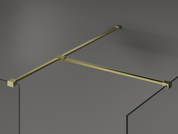 Mexen T spojka pre nástenné držiaky, brúsená zlatá - 800-09-55