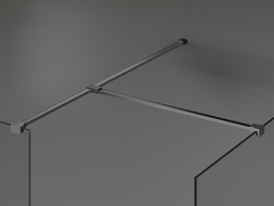 Mexen T spojka pre nástenné konzoly, brúsená zbraň šedá - 800-09-66