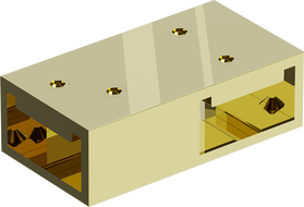 Mexen T spojka pre stenové vzpery, zlatá - 800-09-50