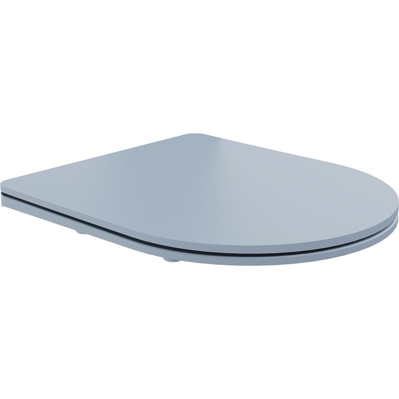 Mexen sedadlo so spomaleným pádom, slim, duroplast, sivá-modrá matná - 39740069