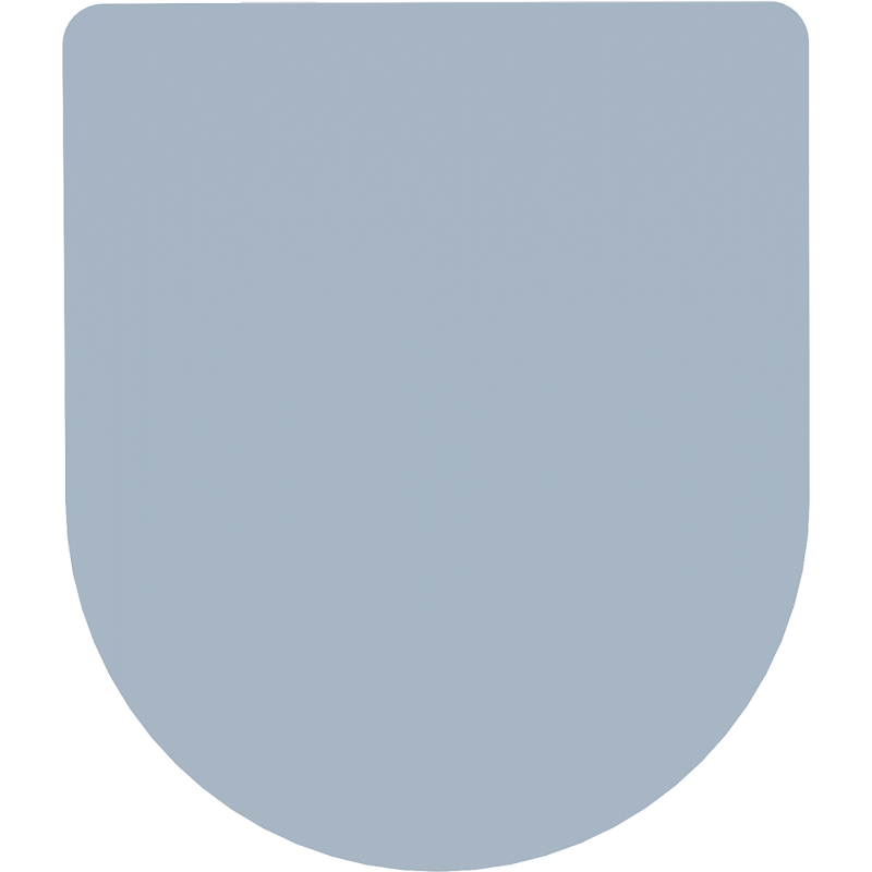 Mexen doska s pomalým sklápaním slim, duroplast, sivomodrá matná - 39740069