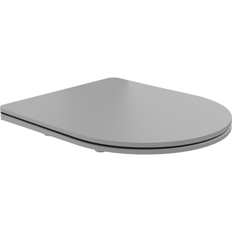 Mexen pomalé zatváranie doska slim, duroplast, svetlošedá mat - 39740061
