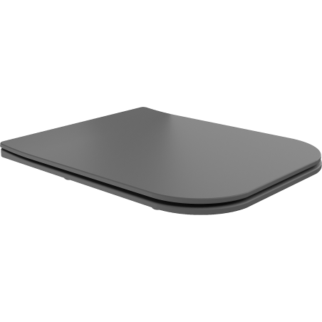 Mexen Madox doska s pomalým zatváraním slim, duroplast, tmavá sivá matná - 39154061