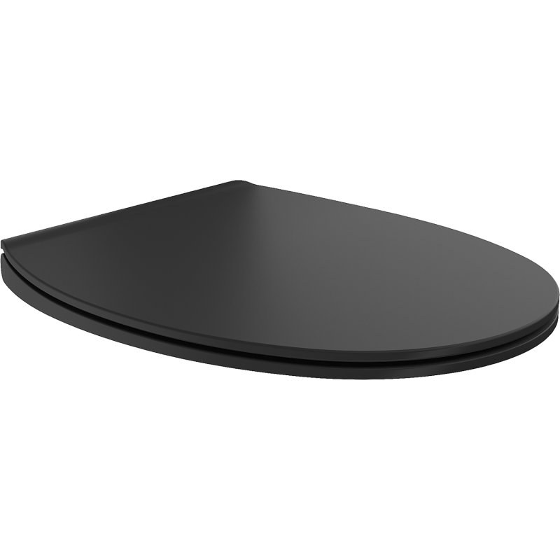 Mexen Egg doska pomaly sklopná slim, duroplast, čierna matná - 39243085