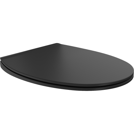 Mexen Egg doska s pomalým sklápaním slim, duroplast, čierna matná - 39243085