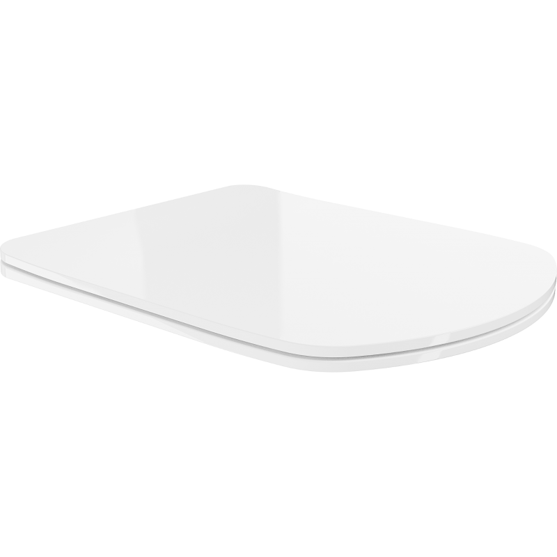 Mexen Vito doska s pomalým zatváraním slim, duroplast, biela lesk - 39174000