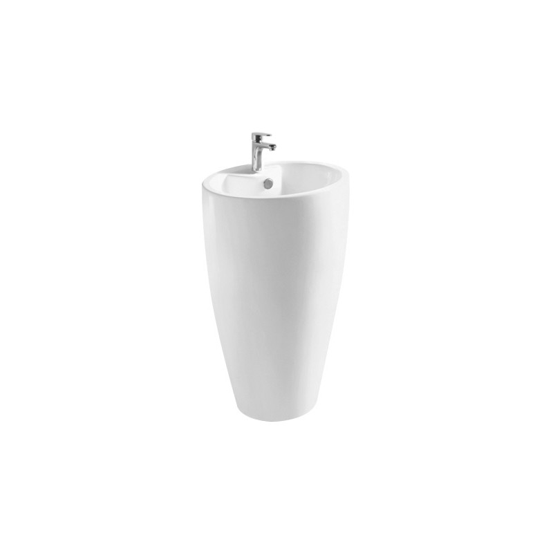 Mexen Orkla voľne stojace umývadlo 50 x 38 cm, biele - 26065000