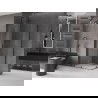 Mexen Velar L Duo sprchovací kút posuvný 90 x 80 cm, priehľadný, gun metal - 871-090-080-02-03-95