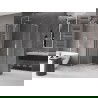 Mexen Velar L Duo sprchovací kút posuvný 90 x 80 cm, transparentný, brúsený nikel - 871-090-080-02-03-97